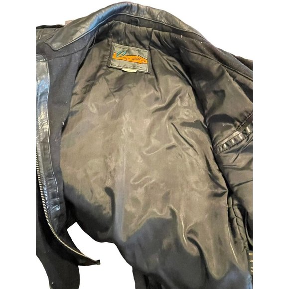 One Way WOMENS Leather Motorcycle Riding Biker Black Full Zip Jacket  Small - Picture 3 of 12